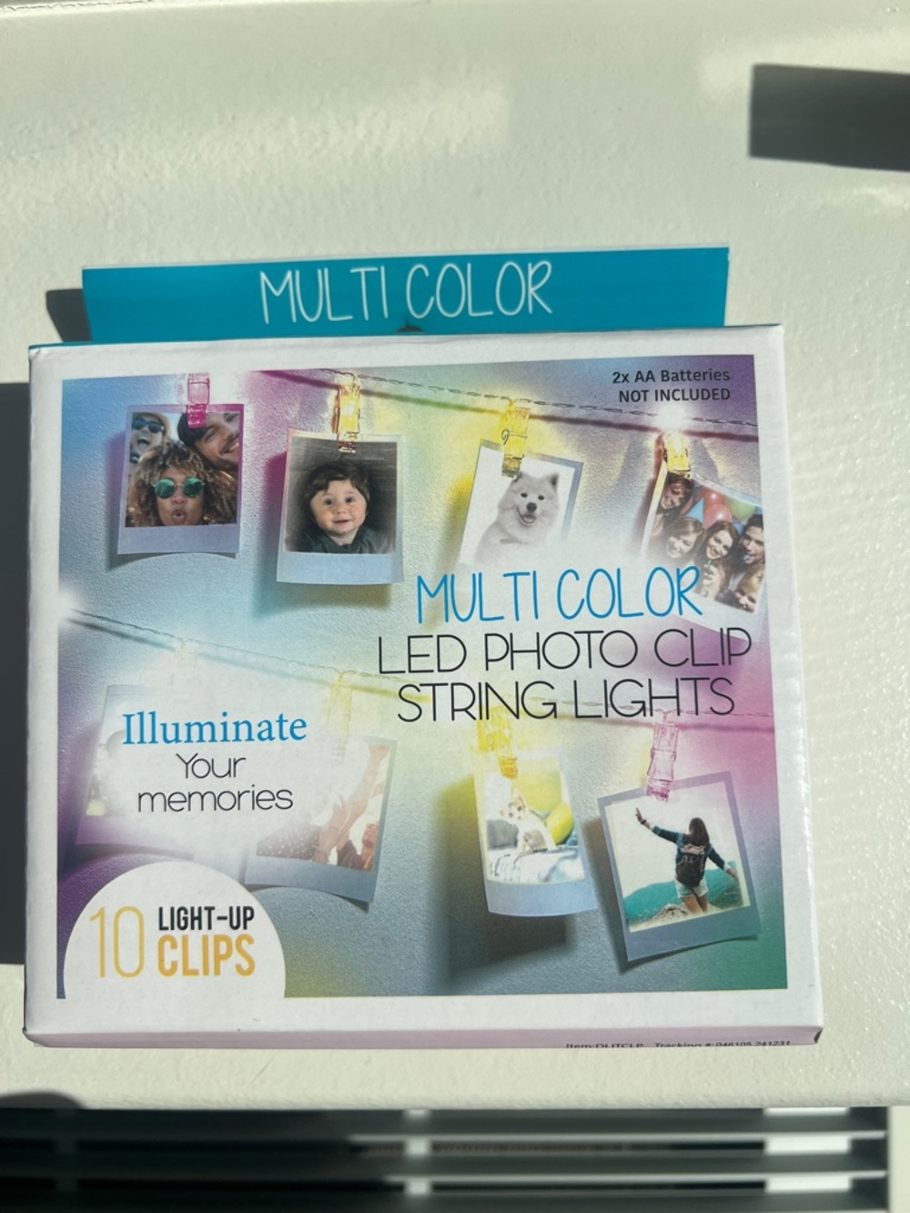 Multi Color LED Photo Clip String Lights - Multicolor - Picture 2 of 2